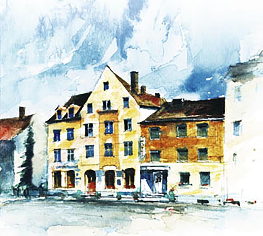 Hotel Augsburg Goldener Falke Buitenkant foto